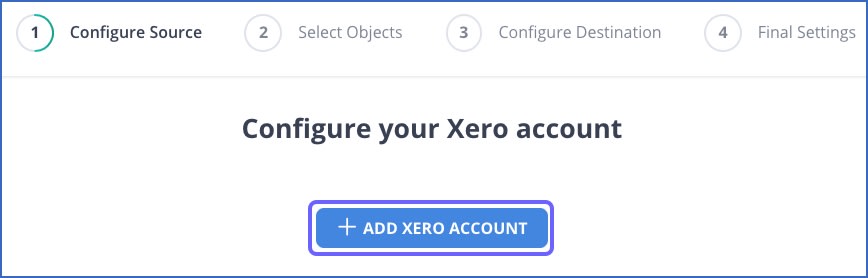 xero to snowflake: configure xero account